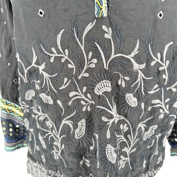 Johnny Was Black Peasant Blouse - Picture 11 of 16